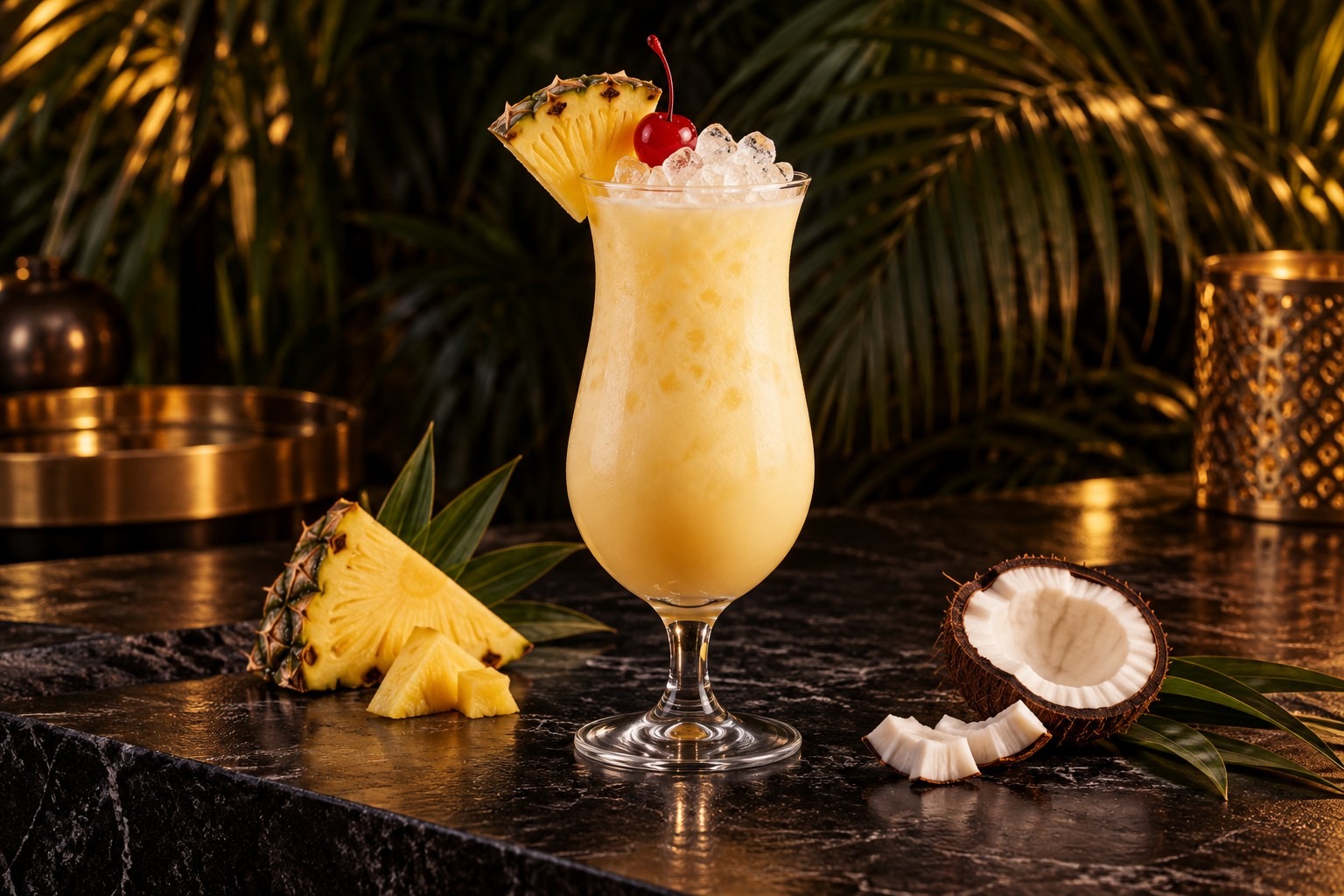 Dabisso Tropical Bliss, inspiration de présentation du cocktail